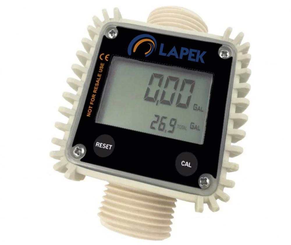 Medidor digital LPK-15002 Lapek para Arla 32 com sistema de medição por turbinas com display de fácil visualização. Equipamento exclusivo para revendedores.