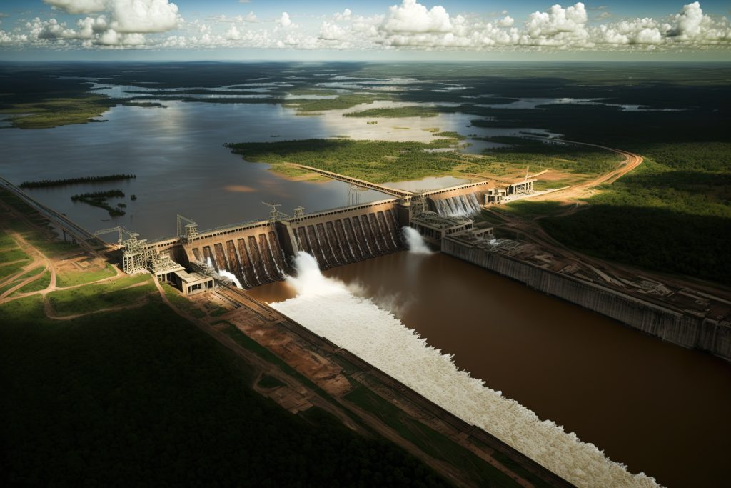 A Usina Hidrelétrica de Itaipu, maior produtora de energia hidrelétrica do mundo