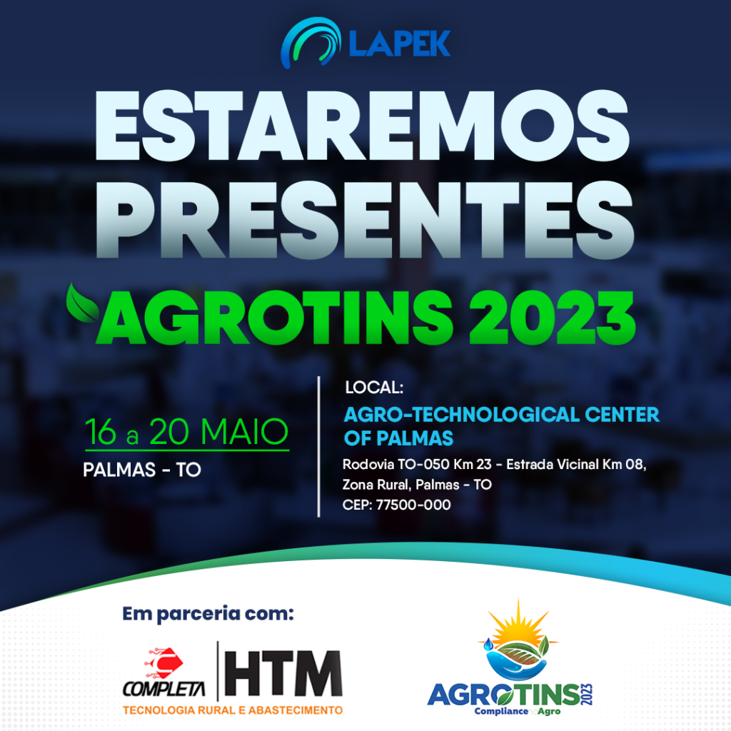 Lapek estará presente na Agrotins 2023